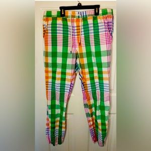 POLO by RALPH LAUREN Relaxed Fit Plaid Linen-Cotton Pant Men’s Size XL